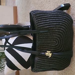 Ralph Lauren  large rattan tote bag